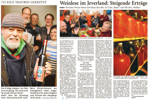 Artikel: Jeversches Wochenblatt - Friesisches-Tageblatt 14.12.2015